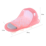 Hot Plastic Bath Shower Feet Massage Slippers Bath Shoes Brush Pumice Stone Foot Remove Dead Skin Foot Care Tool 28cm*14cm*10cm