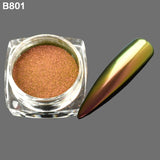 1 Bottle Gradient Shining Nail Art Glitter Dust Chameleon Mirror Effect Powder DIY Decoration Dust Nail Care Glitter BEB801-8800