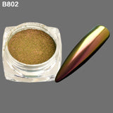 1 Bottle Gradient Shining Nail Art Glitter Dust Chameleon Mirror Effect Powder DIY Decoration Dust Nail Care Glitter BEB801-8800