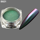 1 Bottle Gradient Shining Nail Art Glitter Dust Chameleon Mirror Effect Powder DIY Decoration Dust Nail Care Glitter BEB801-8800