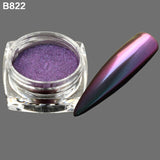 1 Bottle Gradient Shining Nail Art Glitter Dust Chameleon Mirror Effect Powder DIY Decoration Dust Nail Care Glitter BEB801-8800