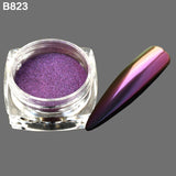 1 Bottle Gradient Shining Nail Art Glitter Dust Chameleon Mirror Effect Powder DIY Decoration Dust Nail Care Glitter BEB801-8800