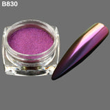 1 Bottle Gradient Shining Nail Art Glitter Dust Chameleon Mirror Effect Powder DIY Decoration Dust Nail Care Glitter BEB801-8800