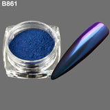 1 Bottle Gradient Shining Nail Art Glitter Dust Chameleon Mirror Effect Powder DIY Decoration Dust Nail Care Glitter BEB801-8800