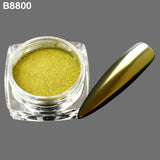 1 Bottle Gradient Shining Nail Art Glitter Dust Chameleon Mirror Effect Powder DIY Decoration Dust Nail Care Glitter BEB801-8800