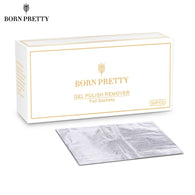 BORN PRETTY 50Pcs Aluminum Foil UV Gel Polish Remover Wraps Cleaner Pads Wet Wipes Manicure Nail Care Tool