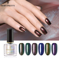 BORN PRETTY Chameleon Nail Polish Top Coat 6ml Surface Glossy Oil Nail Care Nail Art Manicure Varnish Soak Off UV Gel Lacquer